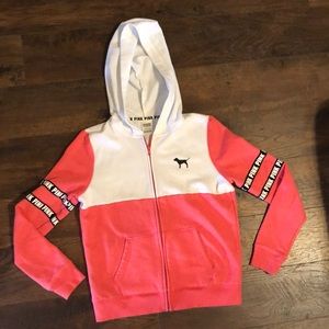 VS Pink zip up hoodie